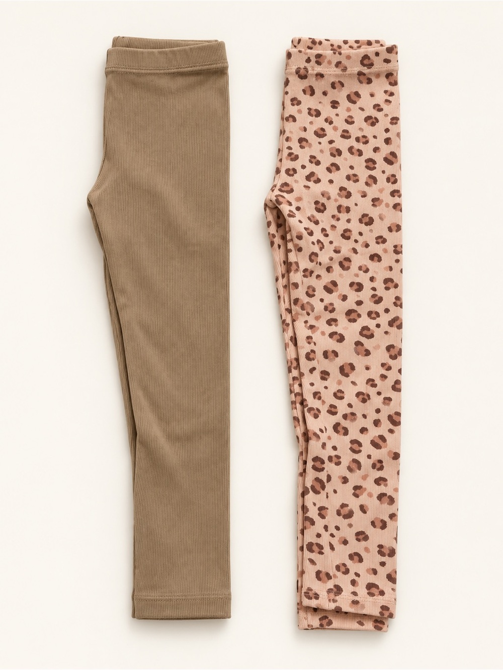 Zara Brown & Pink Leopard Kids Legging Two-Pack